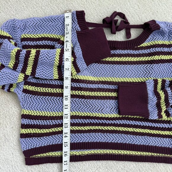 NWT By Anthropologie Striped Knit Top in S - Picture 5 of 7